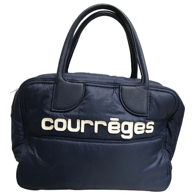 Pre-owned Courrèges Navy Cloth Handbag