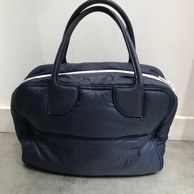 Pre-owned Courrèges Navy Cloth Handbag