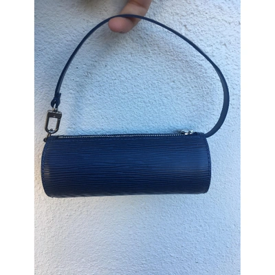 Pétillante leather clutch bag Louis Vuitton Blue in Leather - 34691237