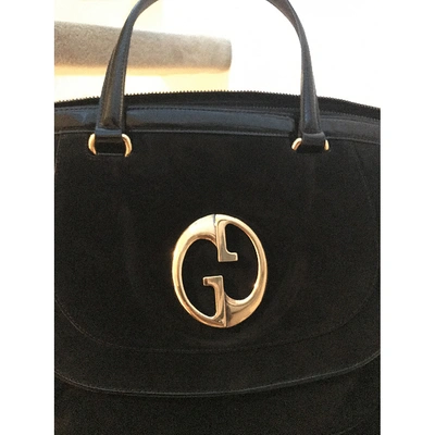 Pre-owned Gucci 1973 Black Suede Handbag