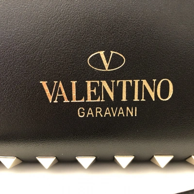 Pre-owned Valentino Garavani Rockstud Black Leather Handbag