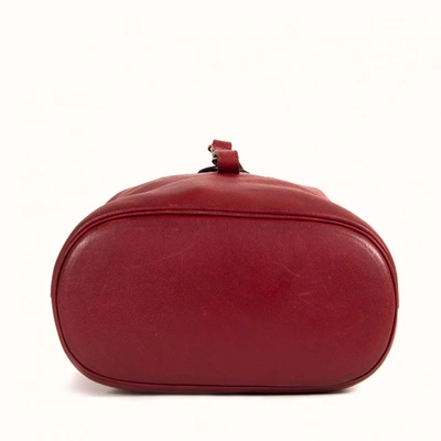 Pre-owned Delvaux Red Leather Backpack