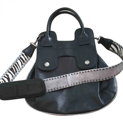Pre-owned Hogan Leather Crossbody Bag In Black