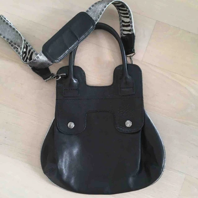 Pre-owned Hogan Leather Crossbody Bag In Black