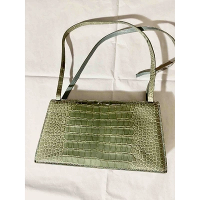 Pre-owned Gucci Green Crocodile Handbag