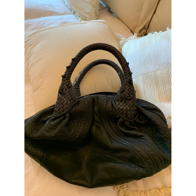 Pre-owned Fendi Black Leather Handbags