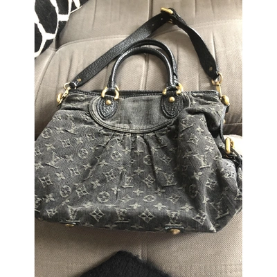 Handbag Louis Vuitton Black in Denim - Jeans - 32571873