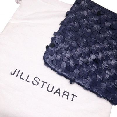 Pre-owned Jill Stuart Leather Clutch Bag In Blue