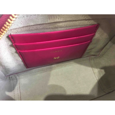 Pre-owned Anya Hindmarch Leather Crossbody Bag In Pink