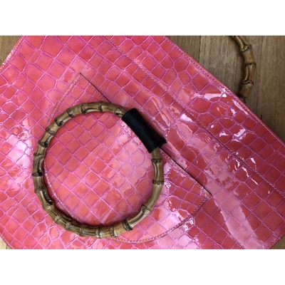 Pre-owned Veda Patent Leather Handbag In Pink