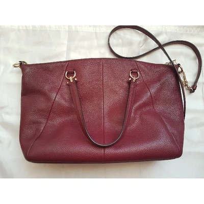 Pre-owned Coach Red Leather Handbag