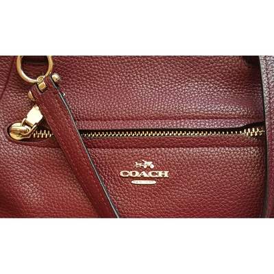 Pre-owned Coach Red Leather Handbag