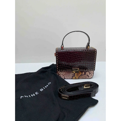 Pre-owned Anine Bing Leather Crossbody Bag In Multicolour