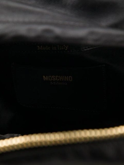 Shop Moschino Logo Plaque Backpack