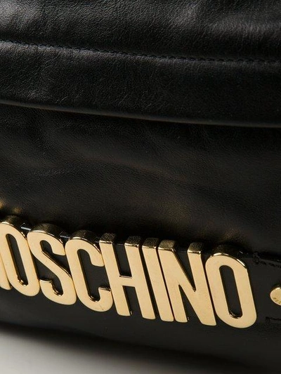 Shop Moschino Logo Plaque Backpack