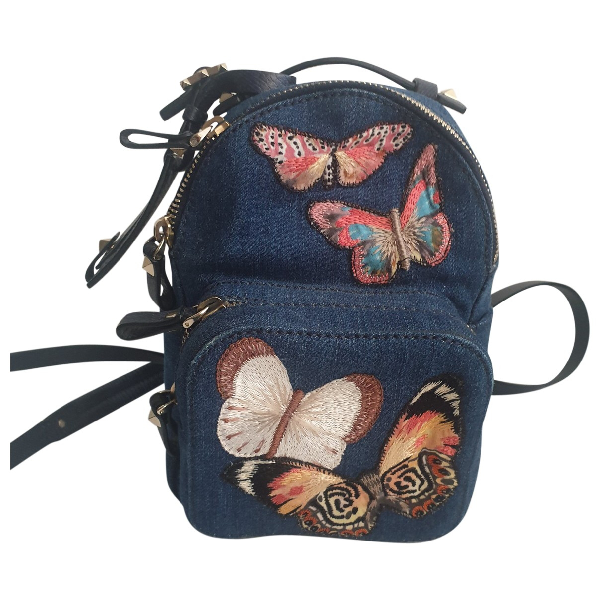 valentino denim backpack