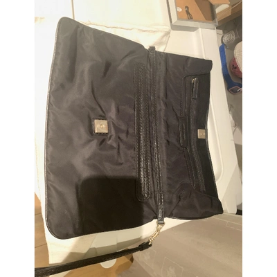Pre-owned Givenchy Cloth Clutch Bag In Black