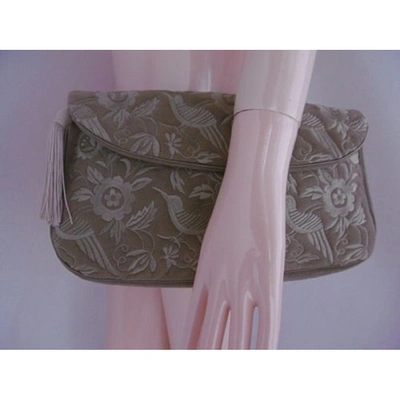 Pre-owned Norma Kamali Clutch Bag In Beige