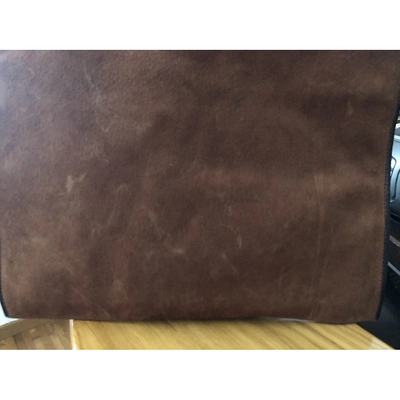 Pre-owned Fendi Clutch Bag In Brown