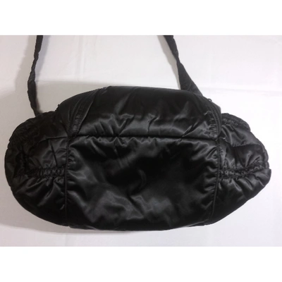 Pre-owned Fay Cloth Crossbody Bag In Black