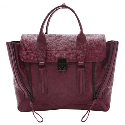 Pre-owned 3.1 Phillip Lim / フィリップ リム Pashli Leather Tote In Burgundy