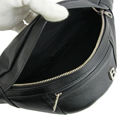 Pre-owned Balenciaga Black Leather Clutch Bag