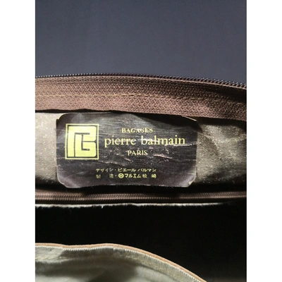 Pre-owned Pierre Balmain Brown Handbag