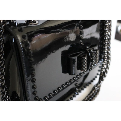 Pre-owned Christian Louboutin Sweet Charity Patent Leather Handbag In Black