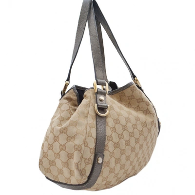 Pre-owned Gucci Beige Cloth Handbag