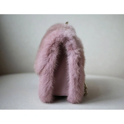 Pre-owned Valentino Garavani Glam Lock Pink Mink Handbag