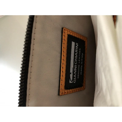 Pre-owned Gianni Chiarini Leather Clutch Bag In Orange