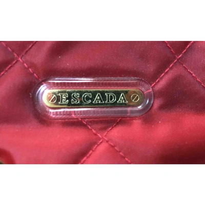 Pre-owned Escada Cloth Mini Bag In Red