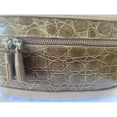 Pre-owned Walter Steiger Leather Handbag In Camel