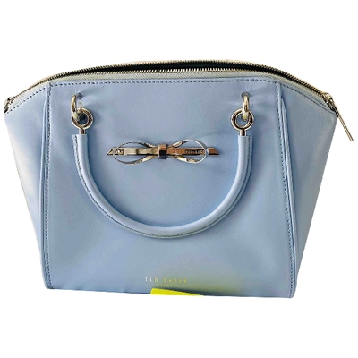 Pre-owned Ted Baker Blue Leather Handbag