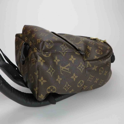 Pre-owned Louis Vuitton Palm Springs Cloth Backpack In Brown