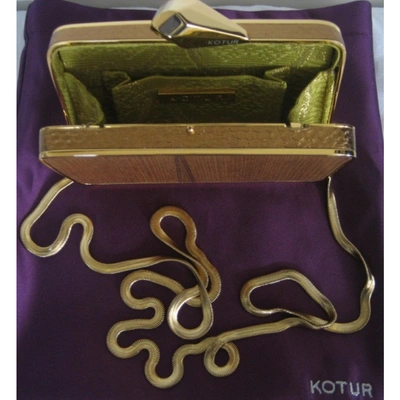 Pre-owned Kotur Gold Metal Clutch Bag