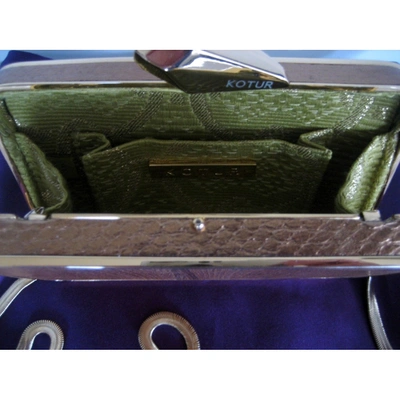 Pre-owned Kotur Gold Metal Clutch Bag