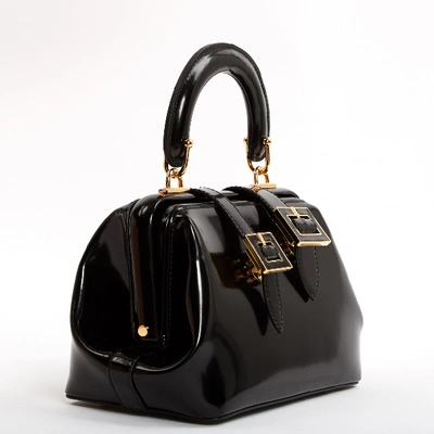 Pre-owned Ming Ray Leather Handbag In Black