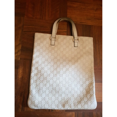 Pre-owned Gucci Bestiary Tote Leather Handbag