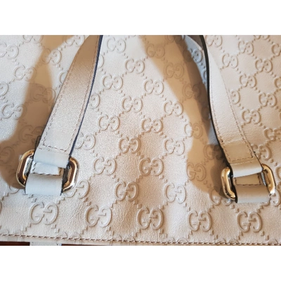 Pre-owned Gucci Bestiary Tote Leather Handbag