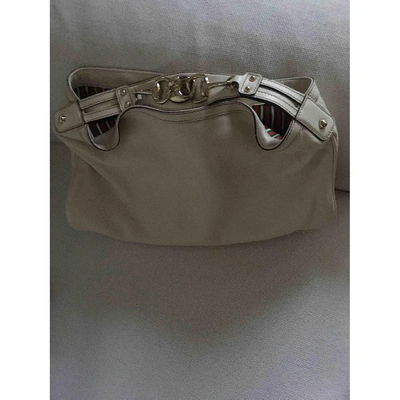 Pre-owned Gucci Leather Handbag In Beige