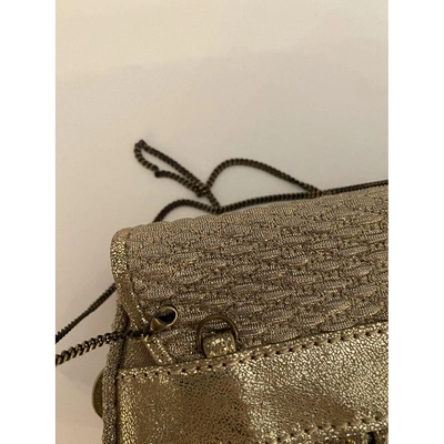 Pre-owned Fendi Bag Cloth Handbag In Gold