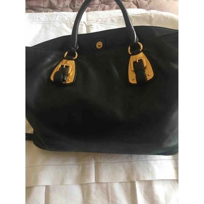 Pre-owned Prada Black Leather Handbag