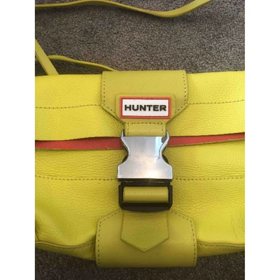 Pre-owned Hunter Yellow Leather Handbag
