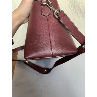 Pre-owned Fendi By The Way  Leather Handbag In Burgundy