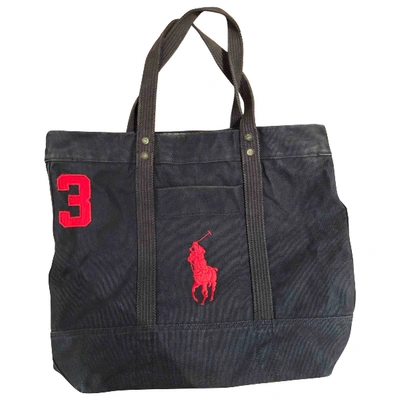 Pre-owned Polo Ralph Lauren Tote In Blue