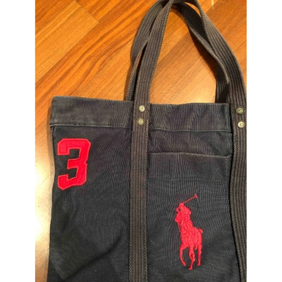 Pre-owned Polo Ralph Lauren Tote In Blue