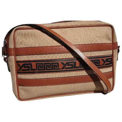 Pre-owned Saint Laurent Camel Cloth Handbag