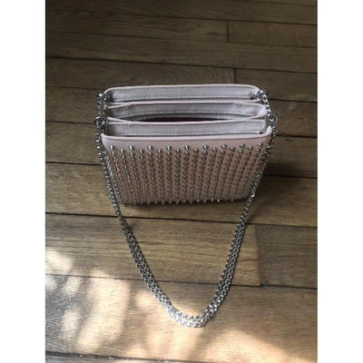Pre-owned Christian Louboutin Triloubi Pink Leather Handbag