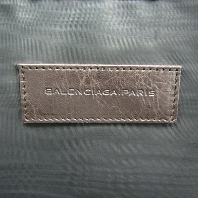 Pre-owned Balenciaga Brown Leather Clutch Bag